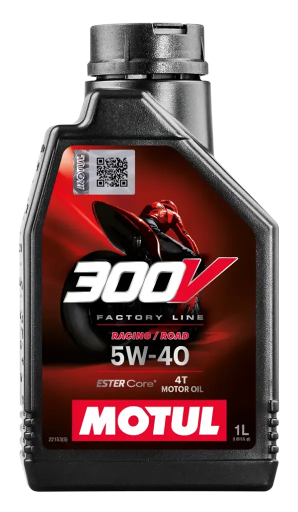 Lubricante Aceite Motul 300V 5W 40 4T 1L sintético