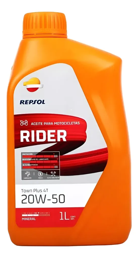 Lubricante Aceite Repsol MOTO TOWN 4T 20W 50 1L