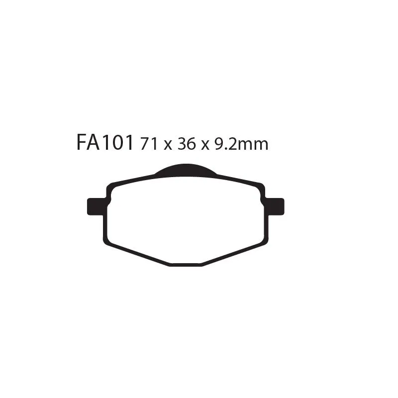 [261-FA101R] Balatas EBC FA101R