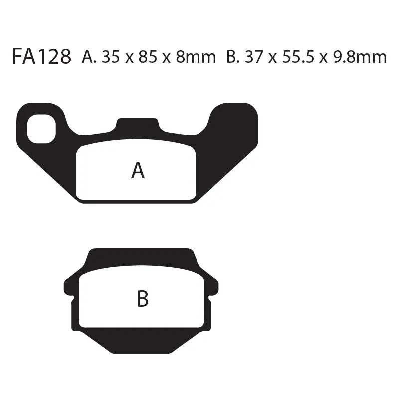 [261-FA128X] Balatas EBC FA128X