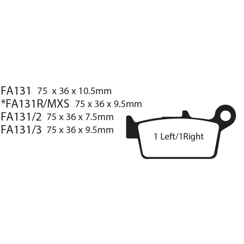 Balatas EBC FA131R