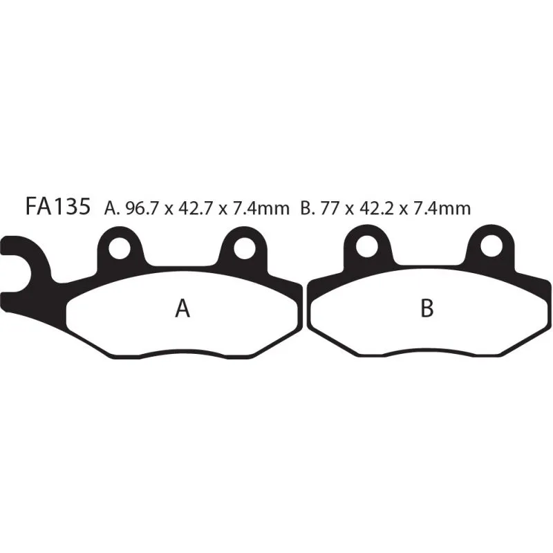 [261-FA135R] Balatas EBC FA135R