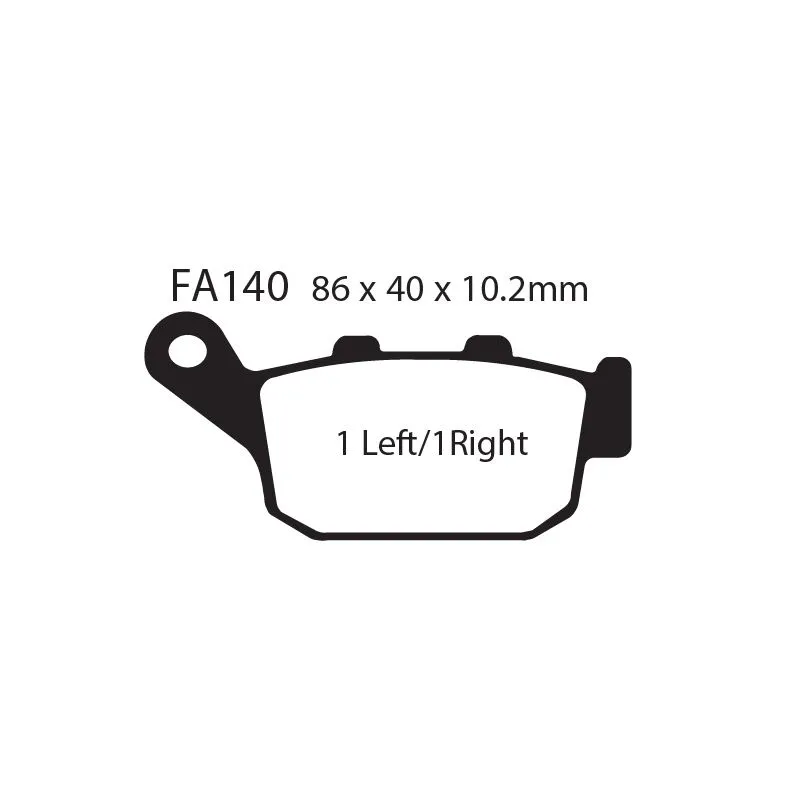 [261-FA140] Balatas EBC FA140