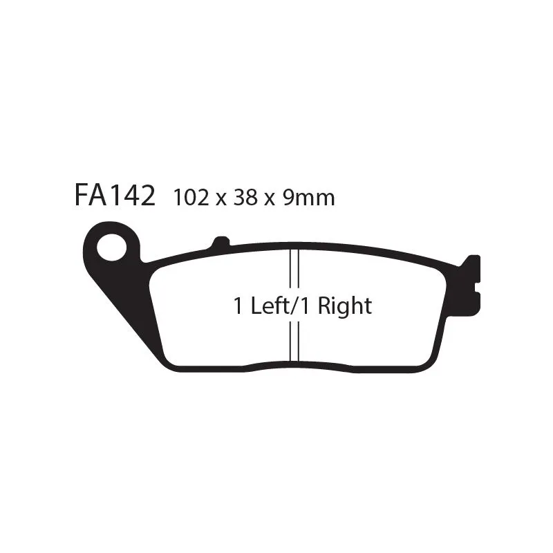 [261-FA142HH] Balatas EBC FA142HH