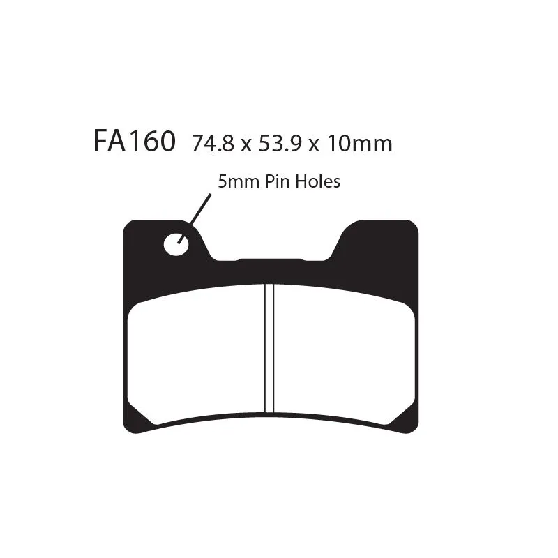 [261-FA160HH] Balatas EBC FA160HH