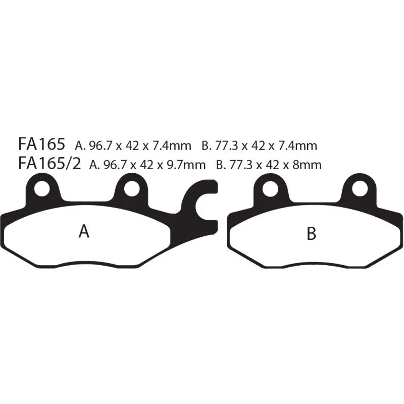 [261-FA165R] Balatas EBC FA165R
