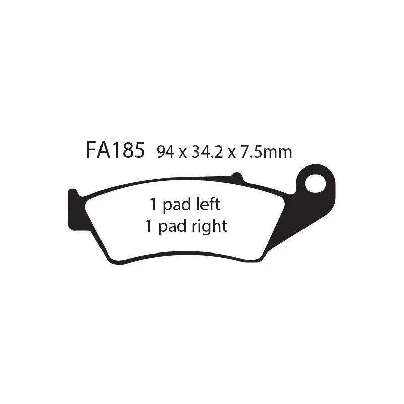 [261-FA185R] Balatas EBC FA185R