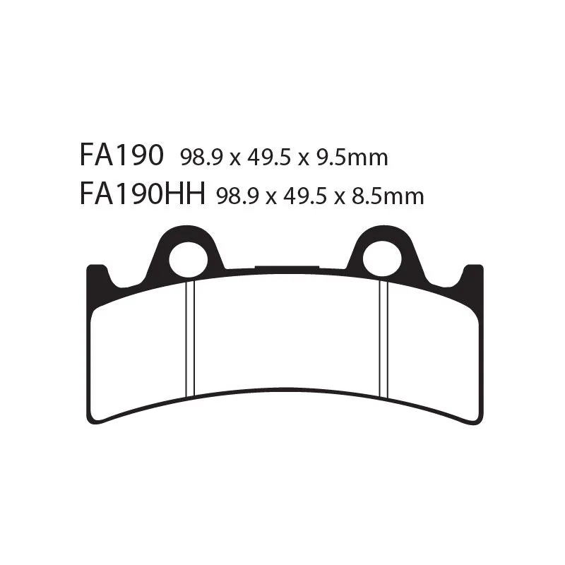[261-FA190HH] Balatas EBC FA190HH