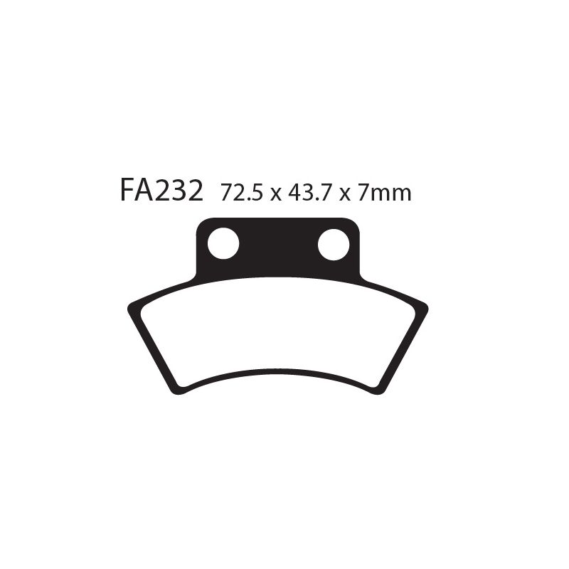 [261-FA232X] Balatas EBC FA232X