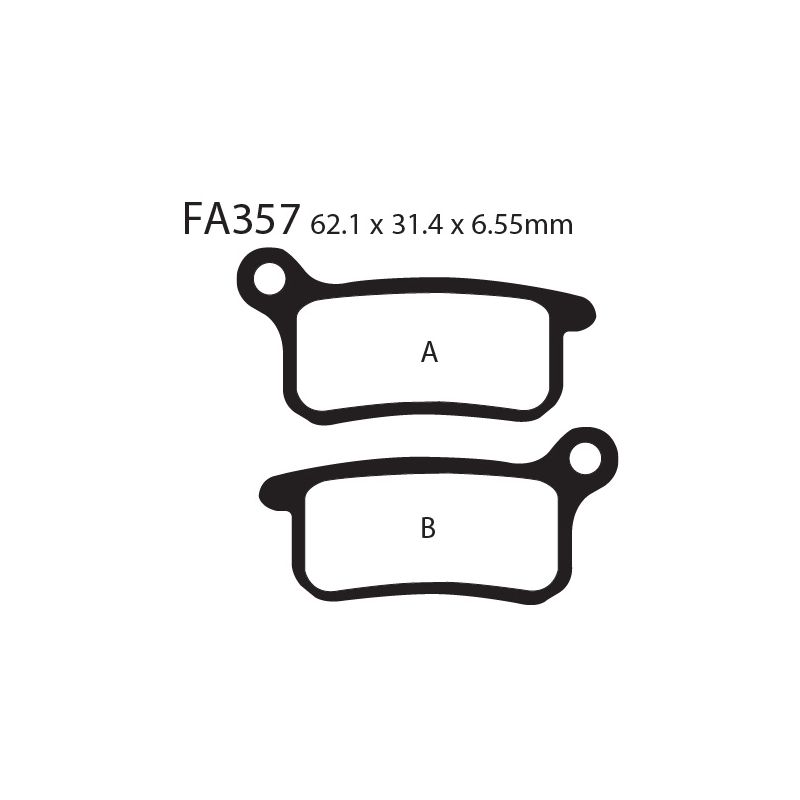 [261-FA357X] Balatas EBC FA357X
