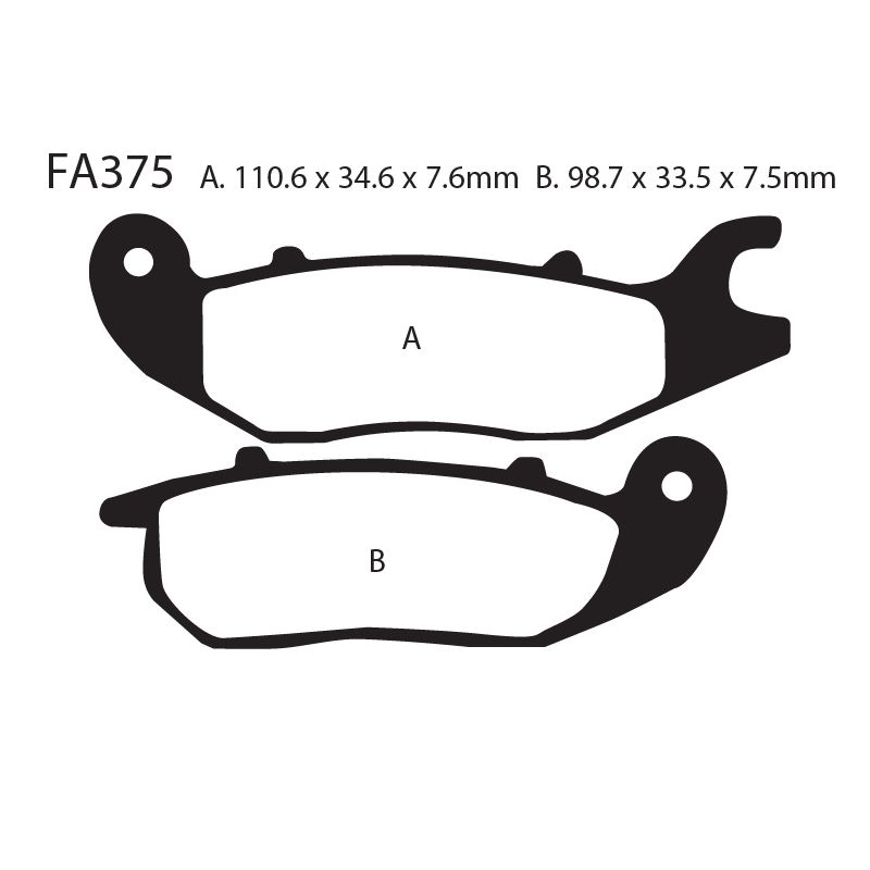 [261-FA375] Balatas EBC FA375