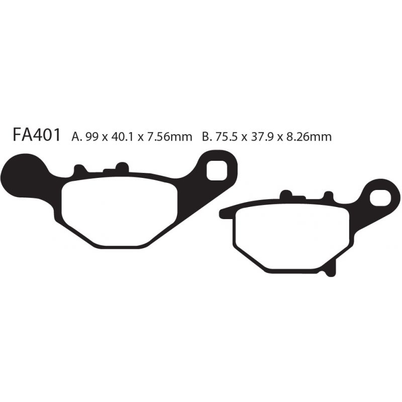 [261-FA401X] Balatas EBC FA401X