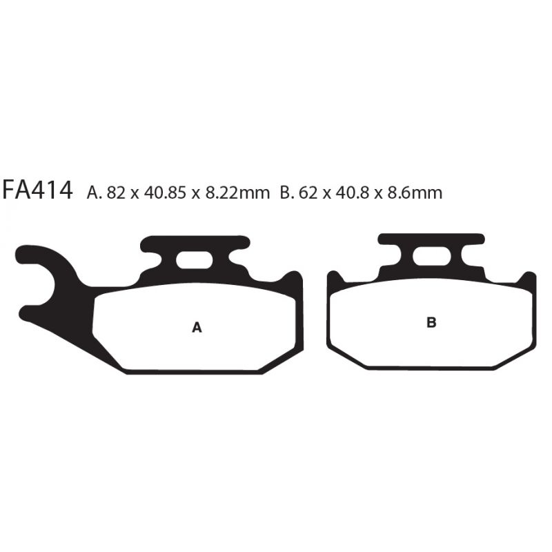 [261-FA414X] Balatas EBC FA414X