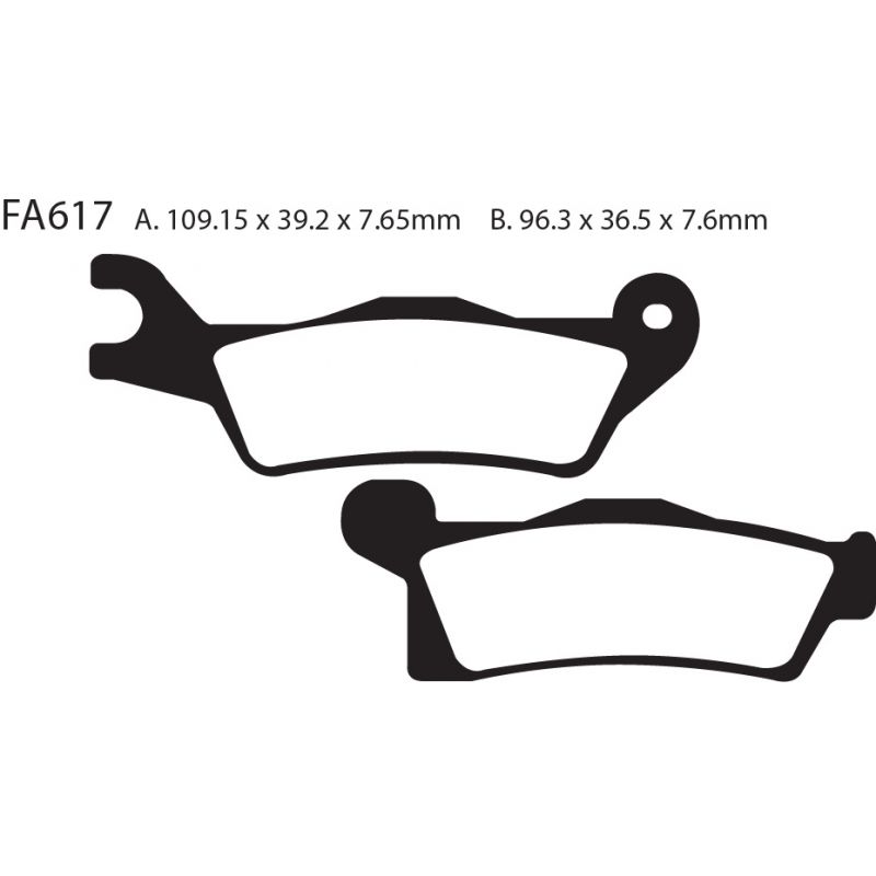 Balatas EBC FA617R