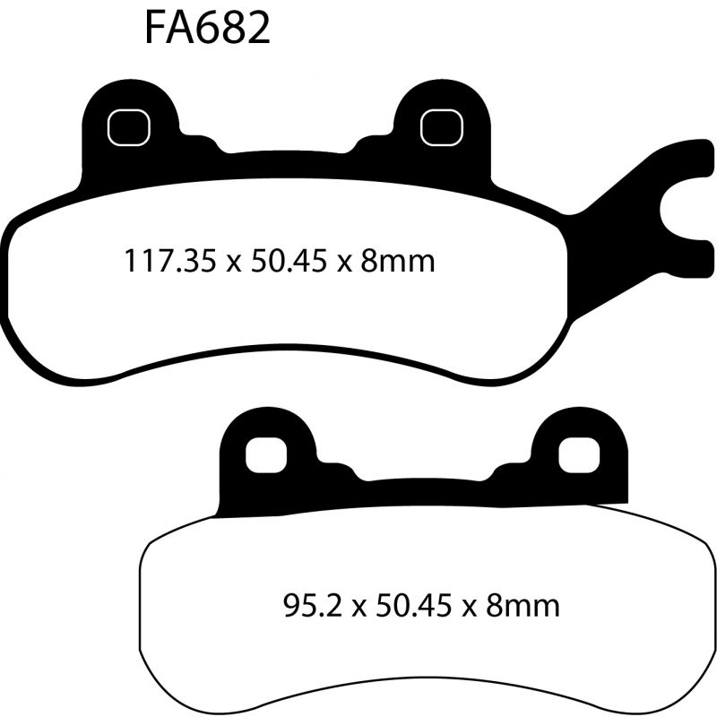 [261-FA682R] Balatas EBC FA682R