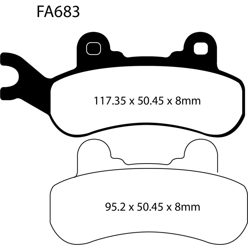 [261-FA683R] Balatas EBC FA683R