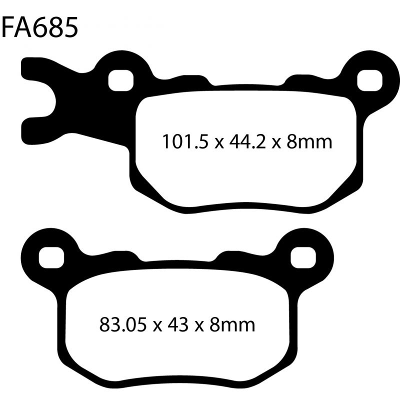 [261-FA685R] Balatas EBC FA685