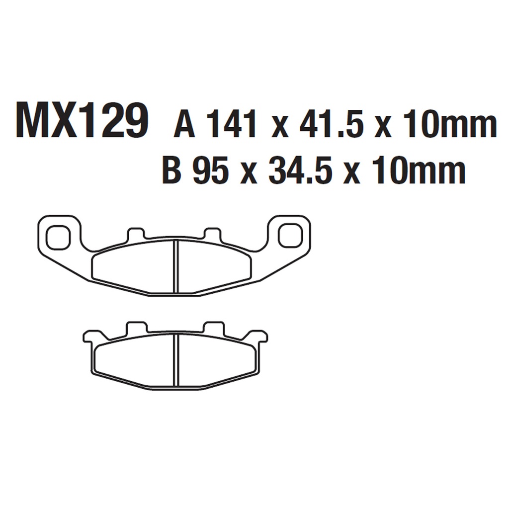 [145-600067] Balatas MX2 MA129 (FA129)