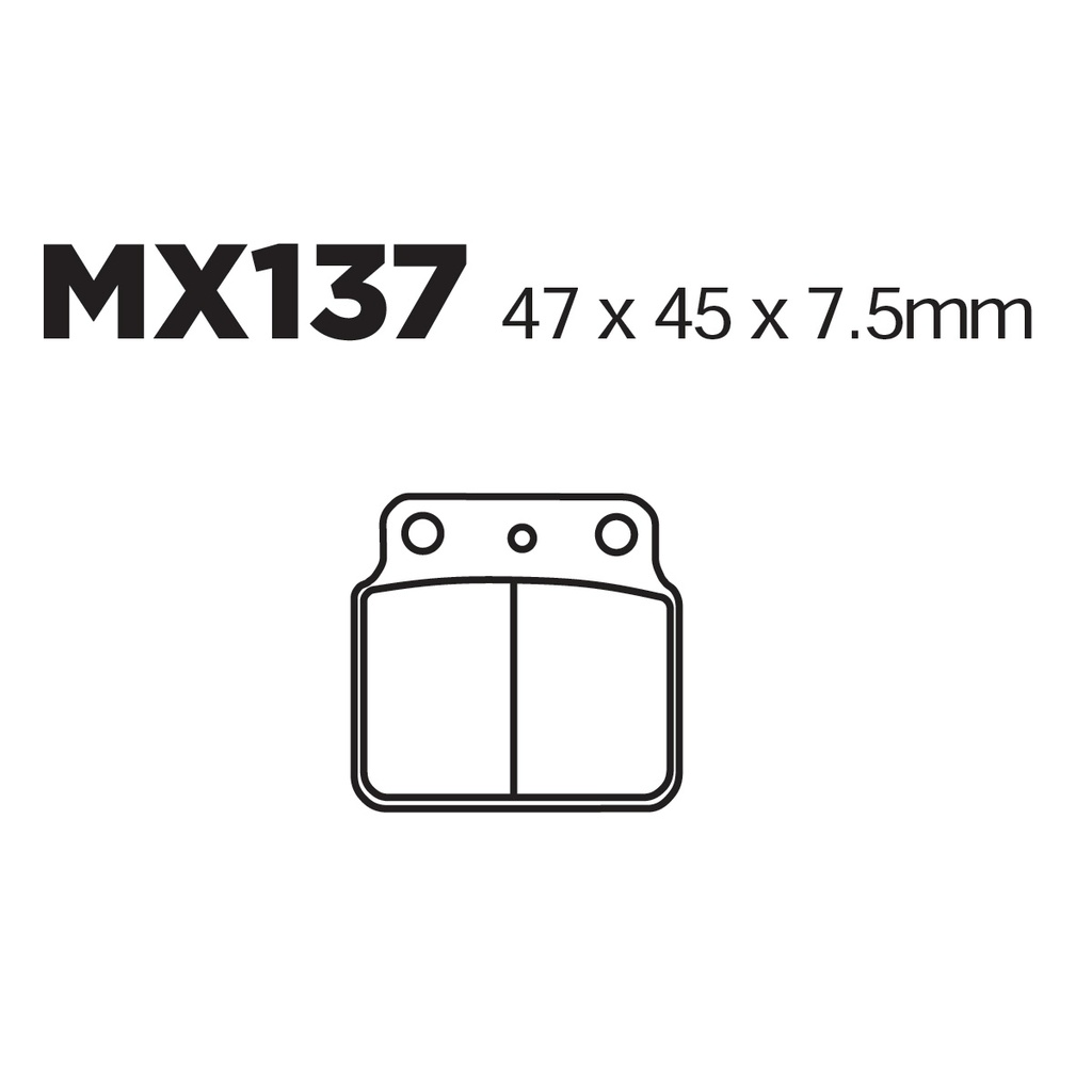 [145-600037] Balatas MX2 MA137 (FA137)