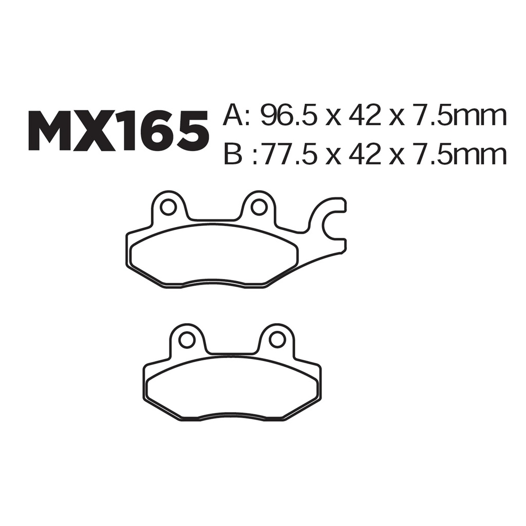 [145-600031] Balatas MX2 MA165 (FA165)