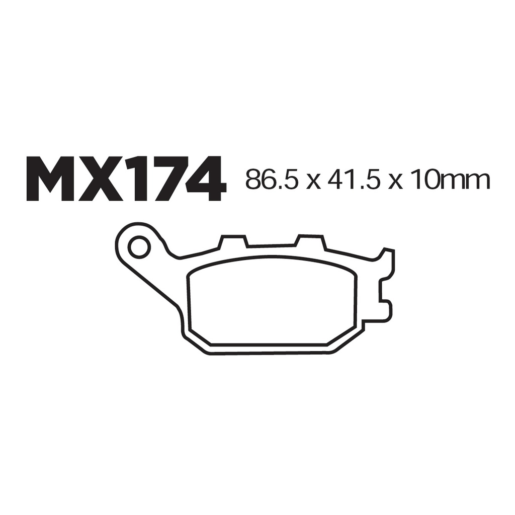 Balatas MX2 MX174 (FA174)