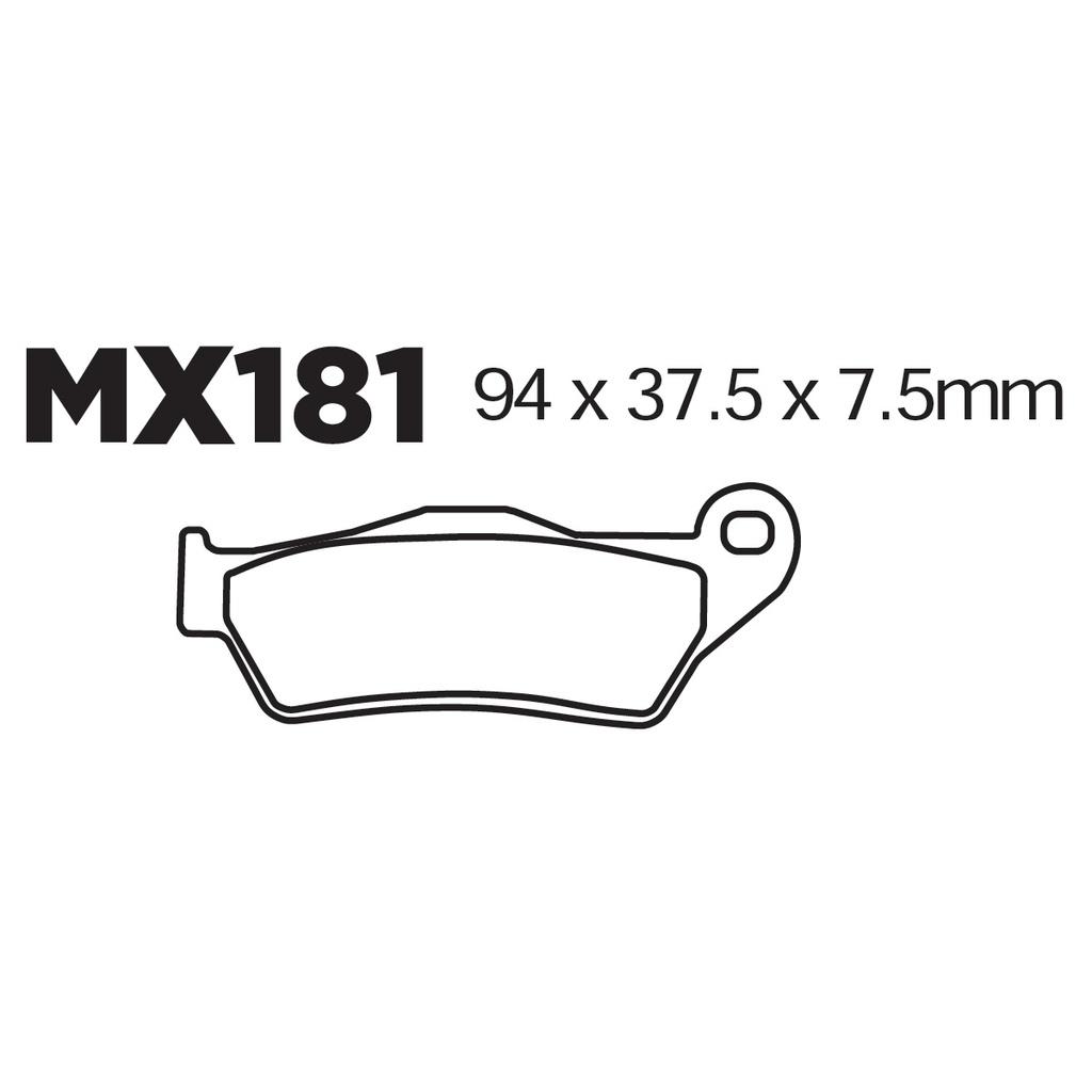 [145-600021] Balatas MX2 MA181 (FA181)
