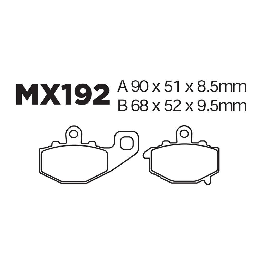 [145-600047] Balatas MX2 MA192 (FA192)