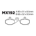 Balatas MX2 MA192 (FA192)