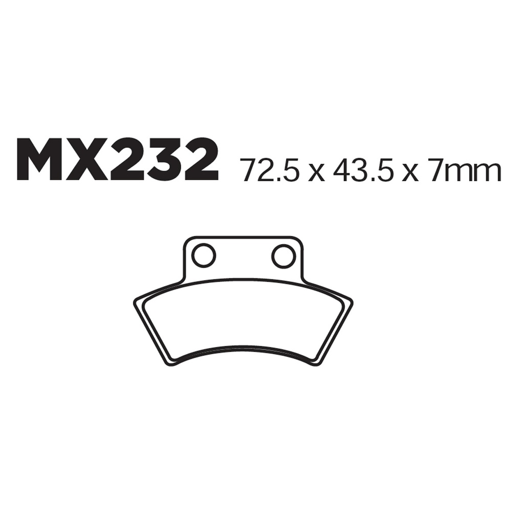 [145-600035] Balatas MX2 MA232 (FA232)
