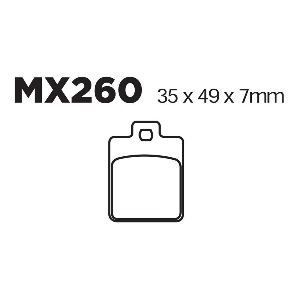 [145-600045] Balatas MX2 MA260 (FA260)