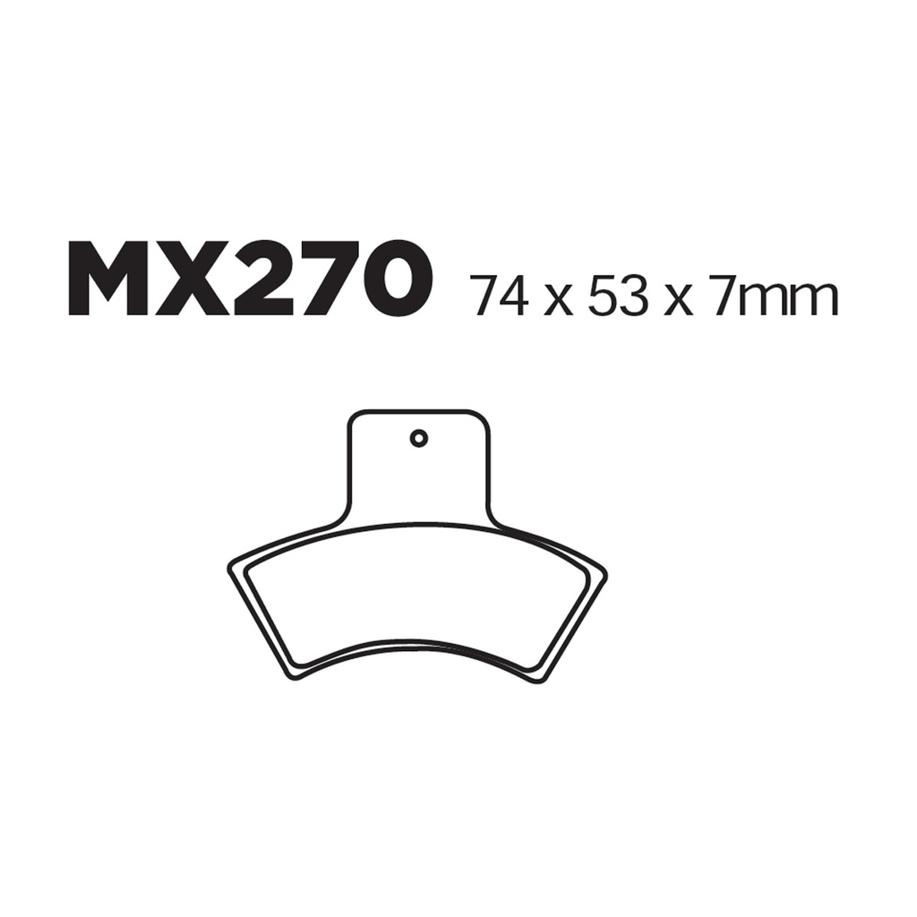[145-600034] Balatas MX2 MA270 (FA270)