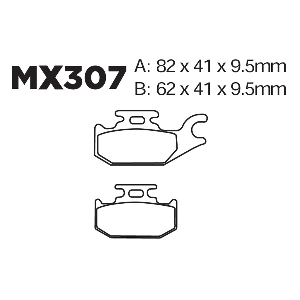 [145-600033] Balatas MX2 MA307 (FA307)