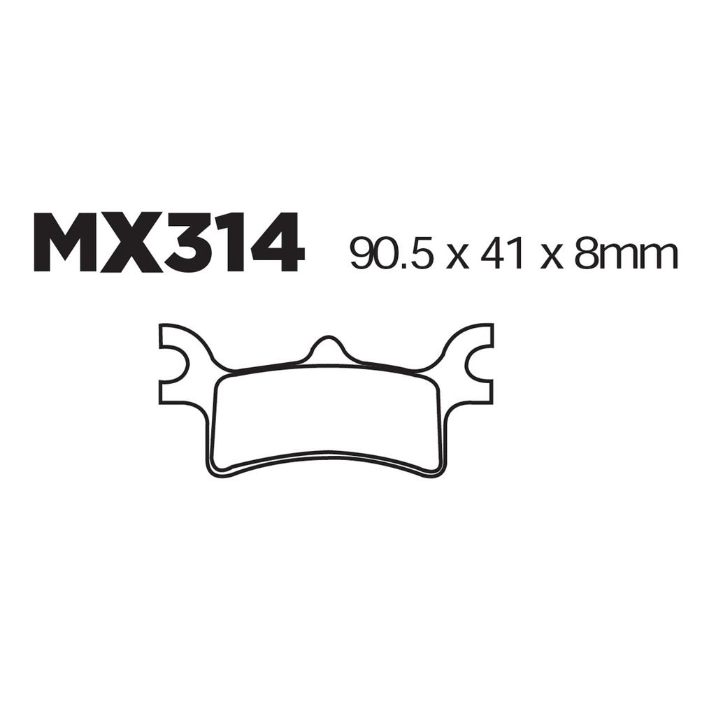 [145-600039] Balatas MX2 MA314 (FA314)