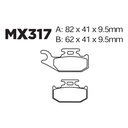 Balatas MX2 MA317 (FA317)