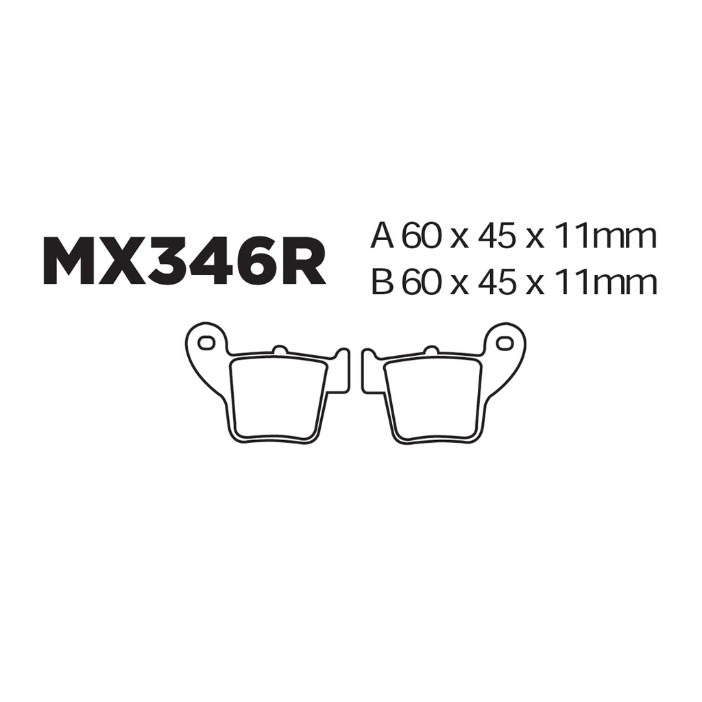 [145-600070] Balatas MX2 MA346R (FA 346R)