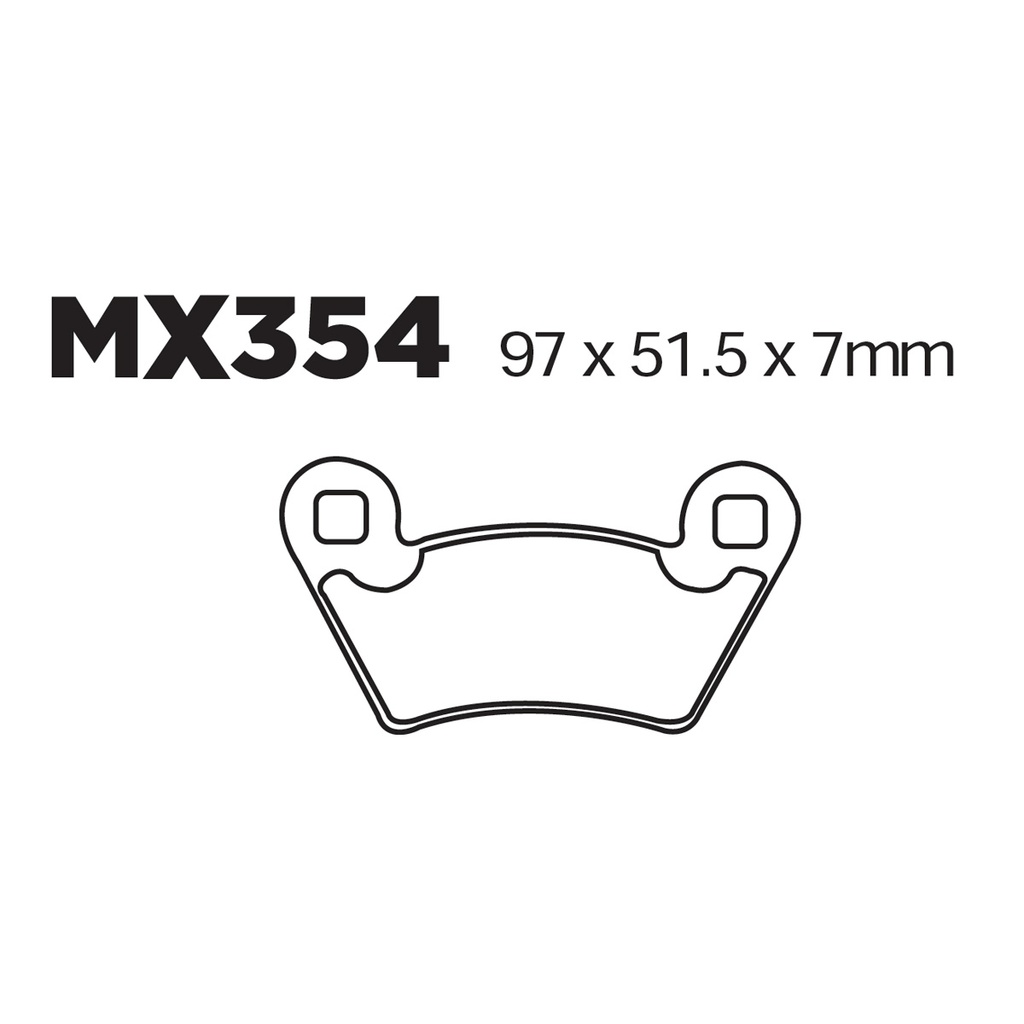 [145-600040] Balatas MX2 MA354 (FA354)