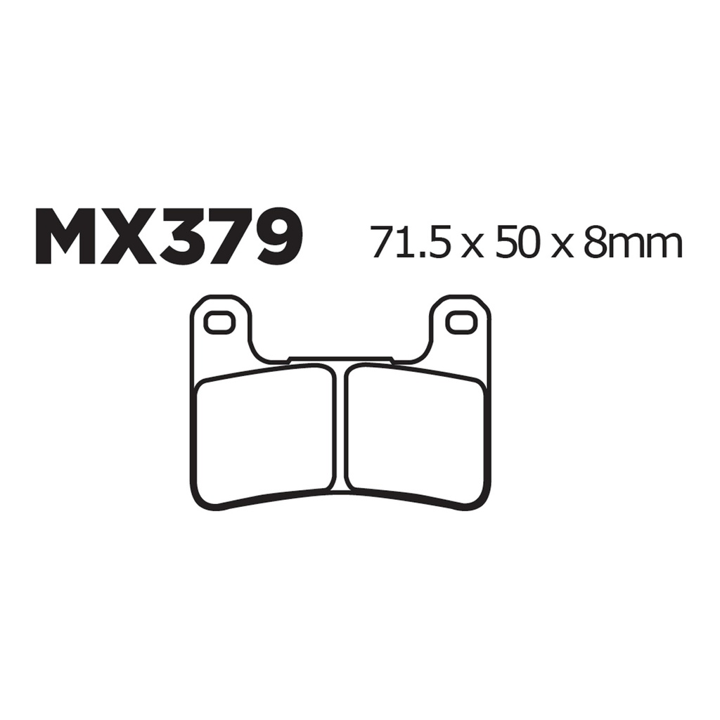 [145-600055] Balatas MX2 MA379 (FA379)