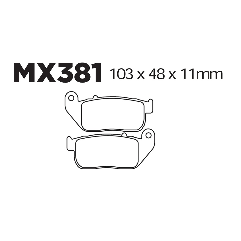 [145-600078] Balatas MX2 MA381 (FA381)
