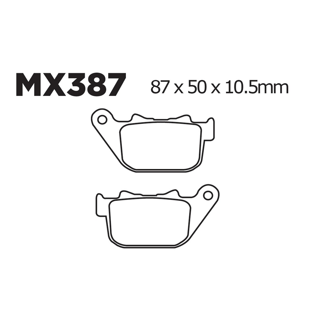 [145-600056] Balatas MX2 MA387 (FA387)