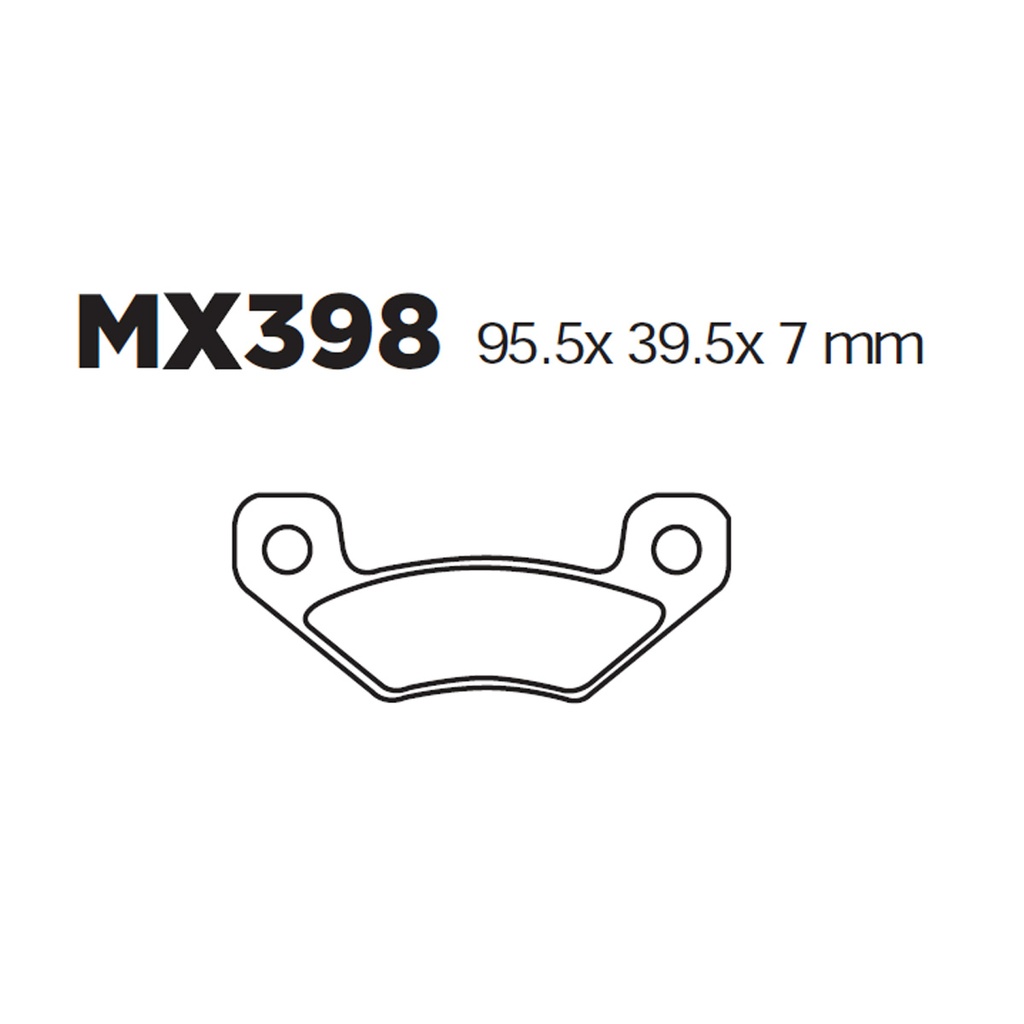 [145-600006] Balatas MX2 MA398 (FA398)