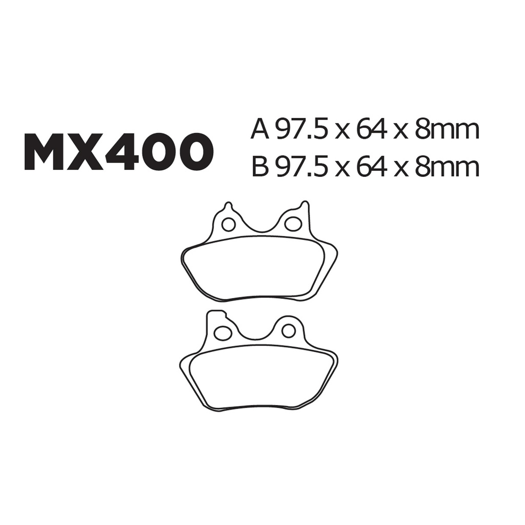 Balatas MX2 MA400 (FA400)