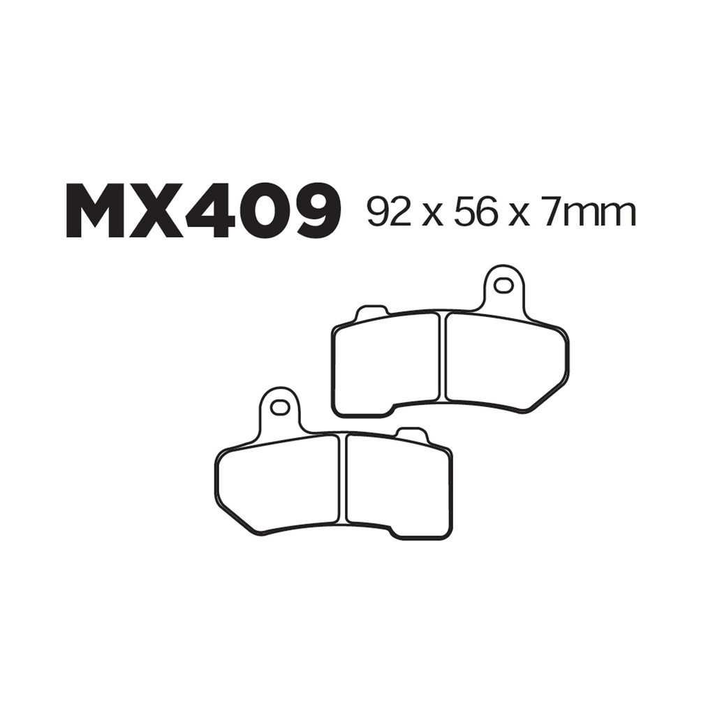 [145-600059] Balatas MX2 MA409 (FA409)