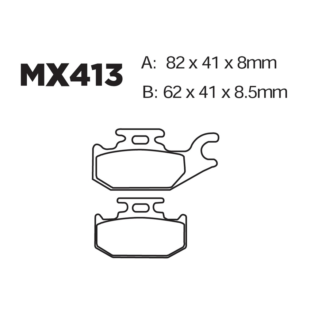 [145-600012] Balatas MX2 MA413 (FA413)