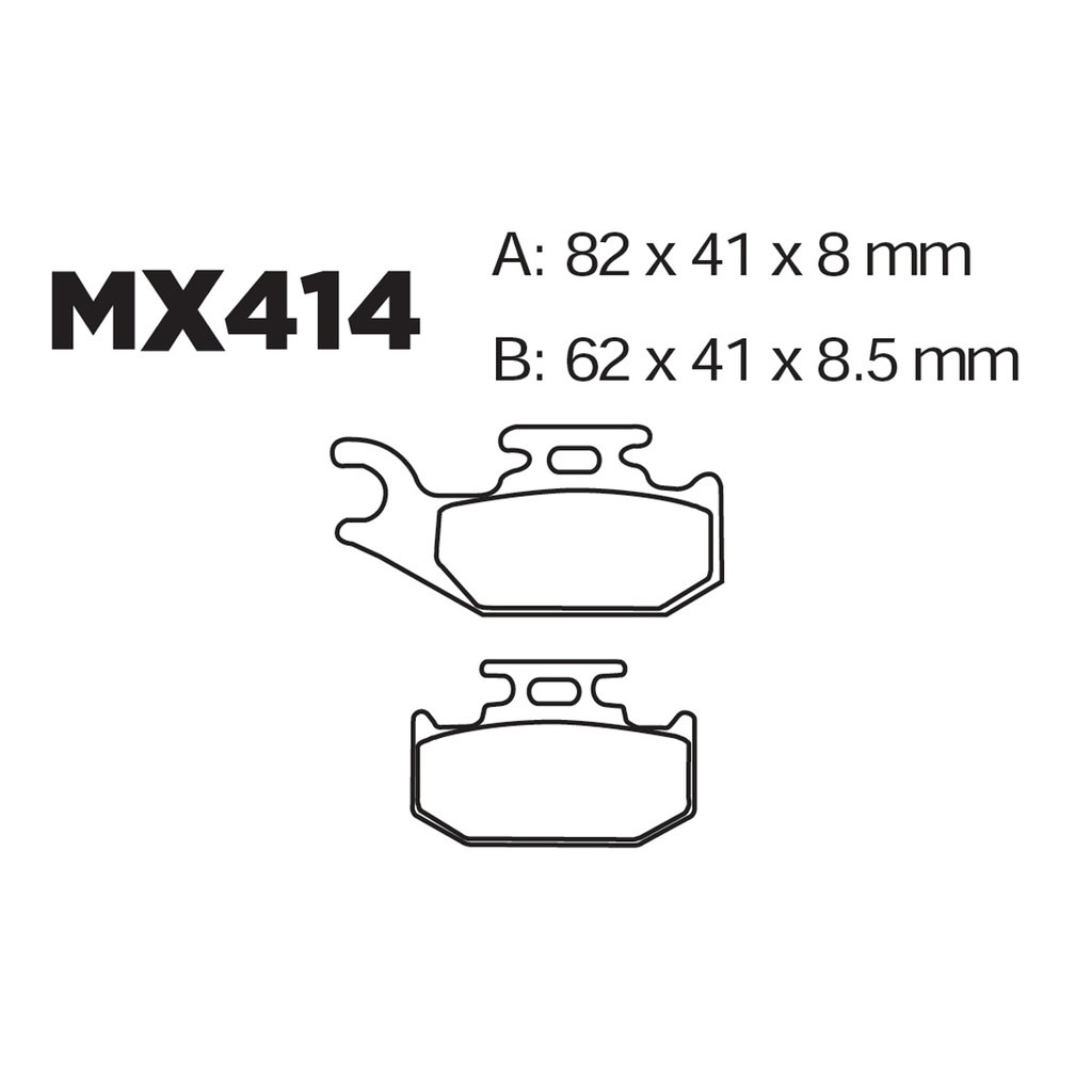 [145-600013] Balatas MX2 MA414 (FA414)