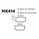 Balatas MX2 MA414 (FA414)