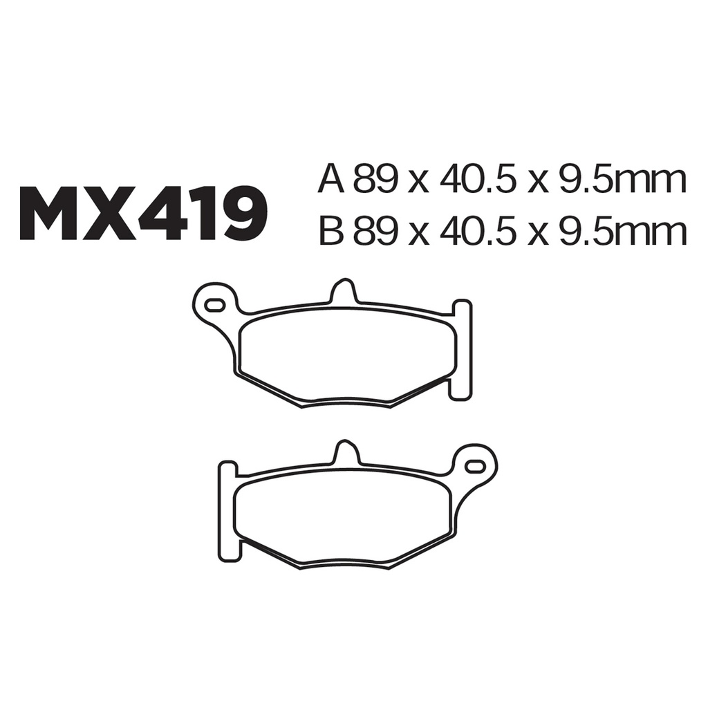 [145-600080] Balatas MX2 MA419 (FA419)