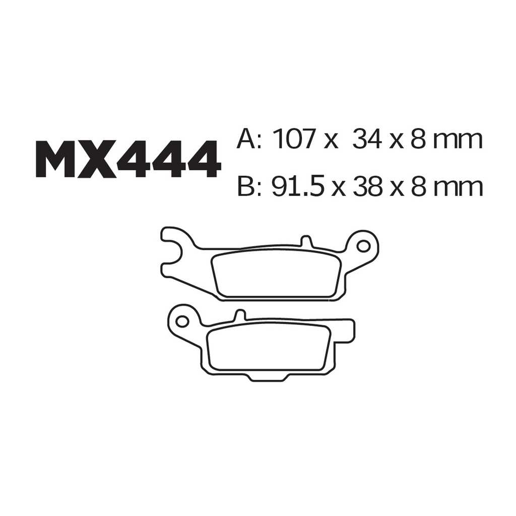 [145-600008] Balatas MX2 MA444 (FA444)