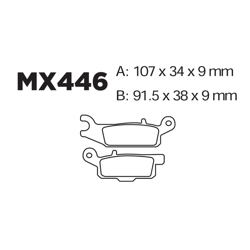 [145-600010] Balatas MX2 MA446 (FA446)