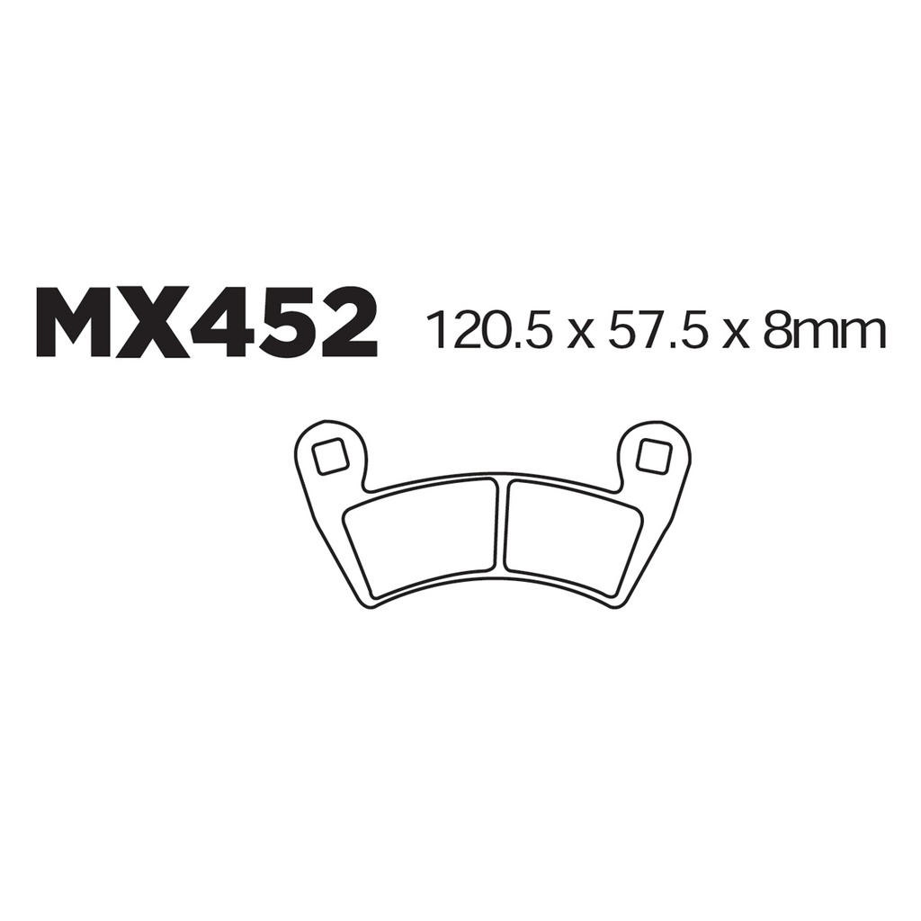 [145-600015] Balatas MX2 MA452 (FA452)