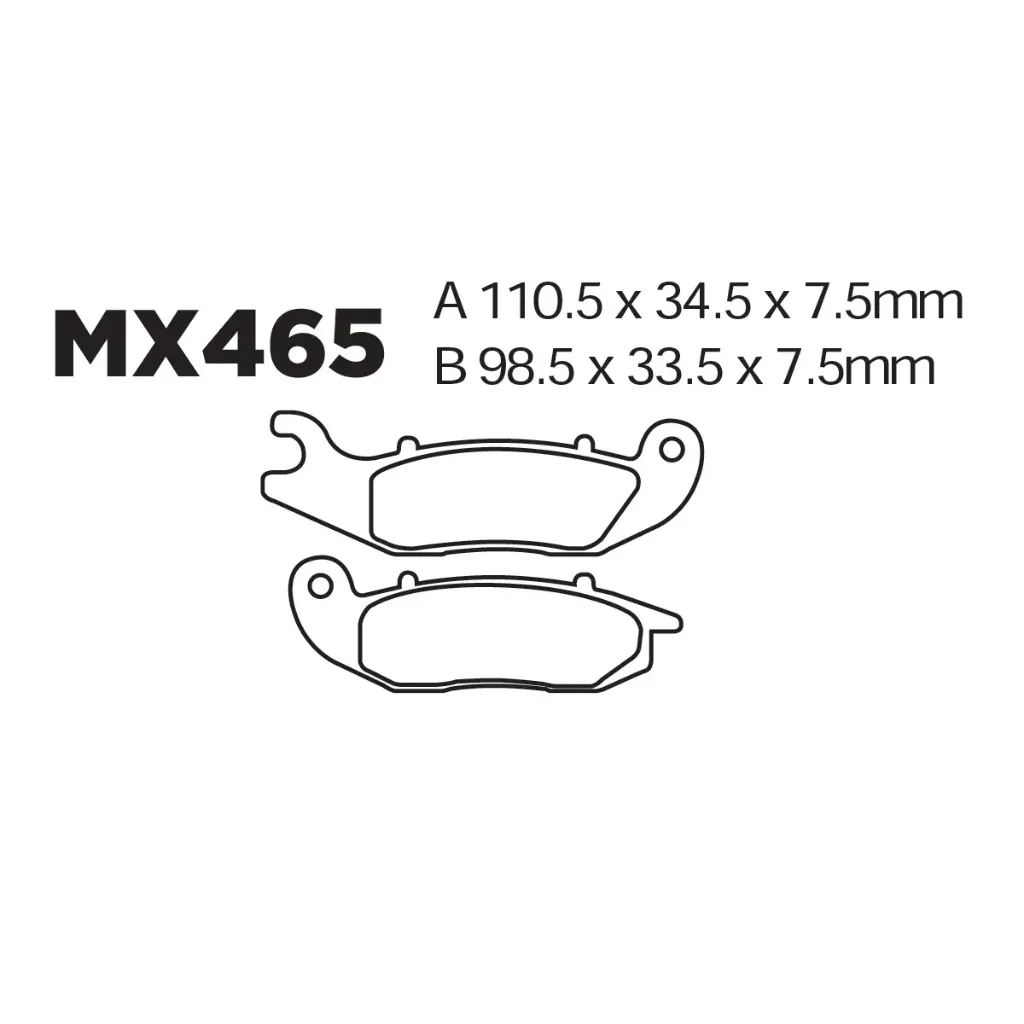 [145-600060] Balatas MX2 MA465 (FA465)